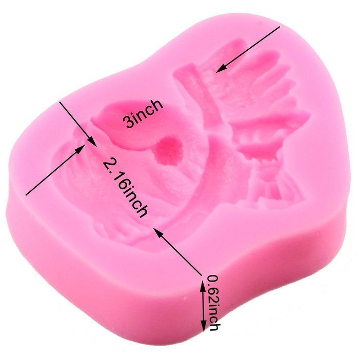 6Pcs/Set Mujiang Silicone Baby Clothes Molds For Fondant Cakes N3