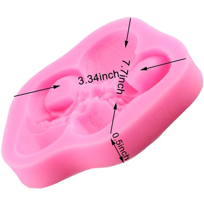 6Pcs/Set Mujiang Silicone Baby Clothes Molds For Fondant Cakes N7