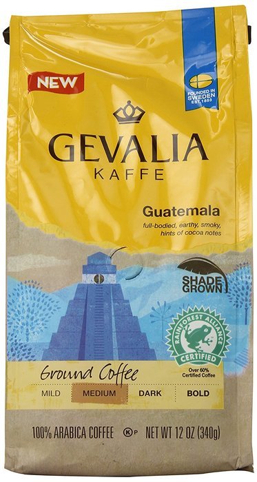 Gevalia Guatemala Medium Roast Ground Coffee, 12 Ounce