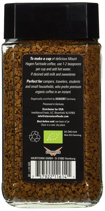 Mount Hagen: Organic Caf&eacute; Freeze Dried Instant Coffee (3 X 3.53 Oz) N2