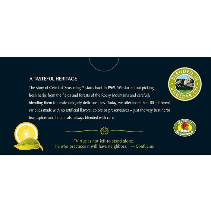 Celestial Seasonings Honey Lemon Ginseng Green Tea, 20 Count N2