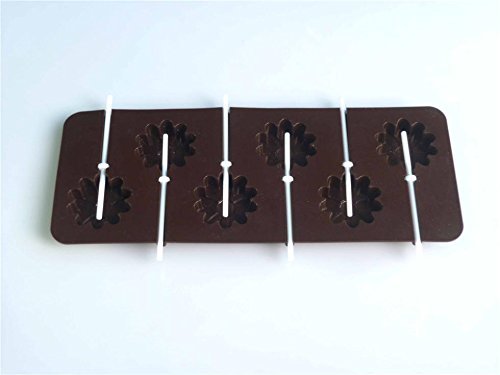 Silicone Lollipops Mold Cake Mold Baking Chocolate Ice Lattice Bakeware Mold N2