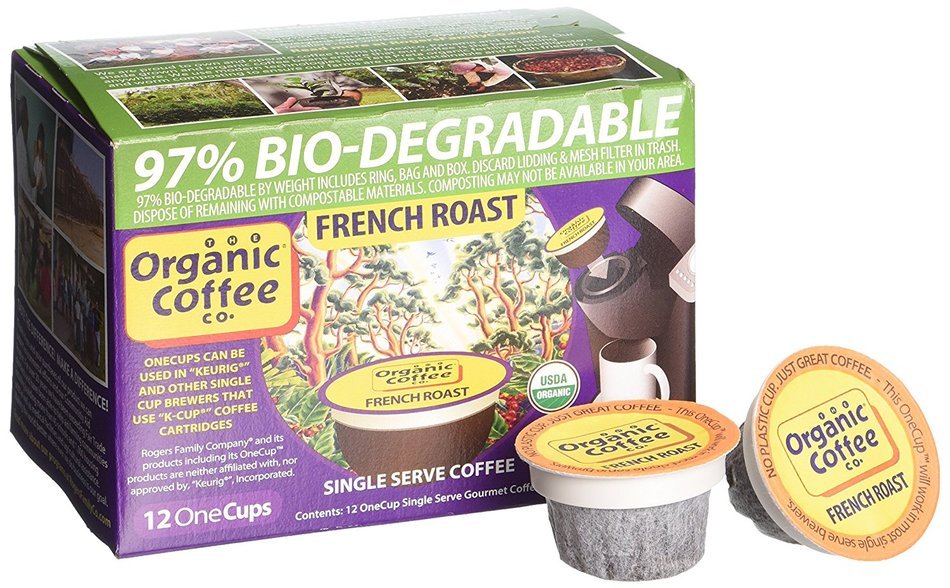 The Organic Coffee Co. OneCup, Gorilla Decaf, 36 Single Serve Coffees N15