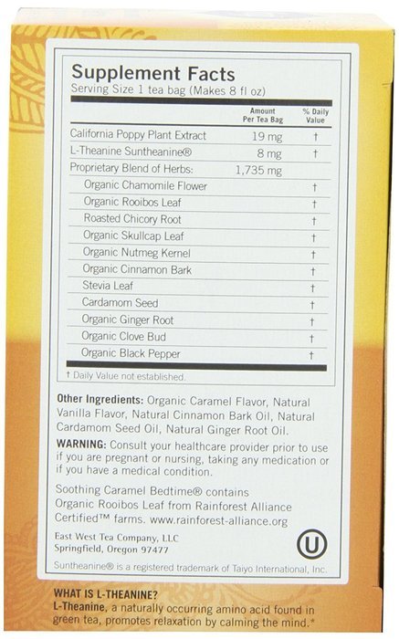 Yogi Soothing Caramel Bedtime Tea, 16 Tea Bags (Pack of 6) N2