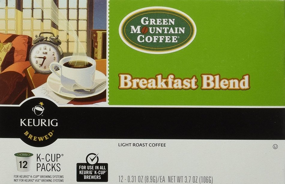 Green Mountain Coffee K-Cup Coffee - Breakfast Blend - 0.31 oz - 12 ct - 3 pk