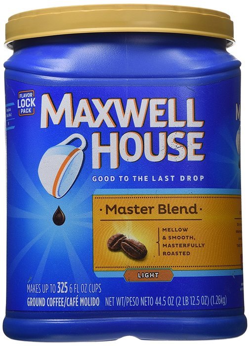 Maxwell House Master Blend Custom Roasted Full Flavor Coffee Value Container 44.5 Ounces