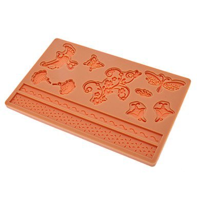 Tint DIY Baking Silicone Butterfly Pattern Shaped Cake Biscuit Cookie Mold (Random Color)