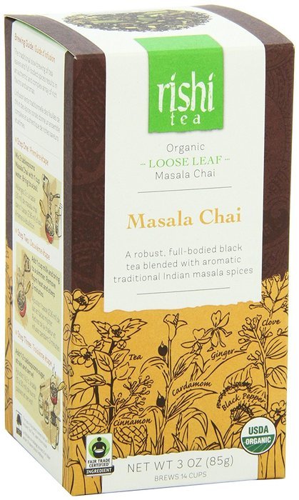 Rishi Tea Organic Masala Chai Loose Leaf Tea, 3.00 Ounces Tin N5