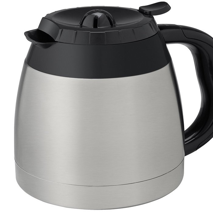 Black & Decker 8 Cup Thermal Programmable Coffeemaker, Black/Silver