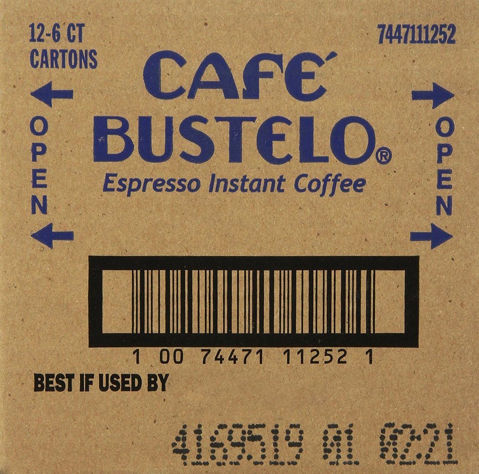 Caf&eacute; Bustelo Instant Coffee Single Serve Packets, 6 Count (Pack of 12) N2