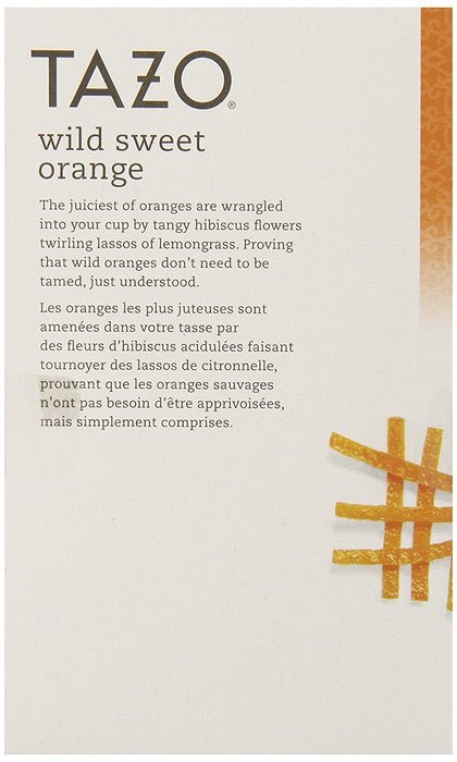 Tazo Wild Sweet Orange Filter Bag Tea, 24-Count Packages (Pack of 6) N5