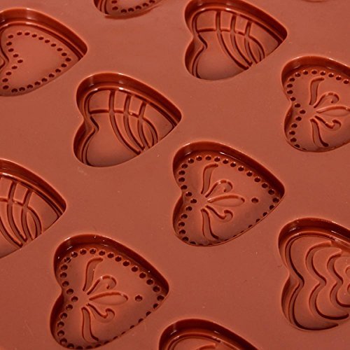 Heart Shape Silicone Fondant Cake Decorating Mold Chocolate Soap Mold N3