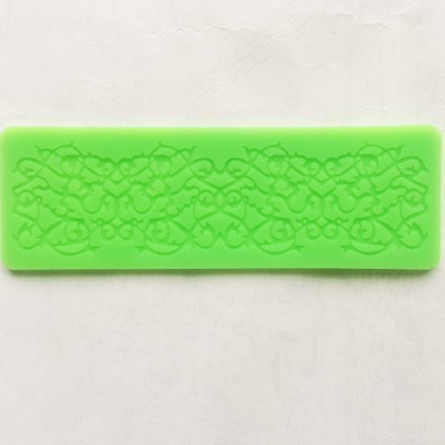 Mini Sugarcraft Cake Decoration Lace Border Fondant Gumpaste Icing Silicone Mold Mould Lace Shaped Cupcake Mat... N3