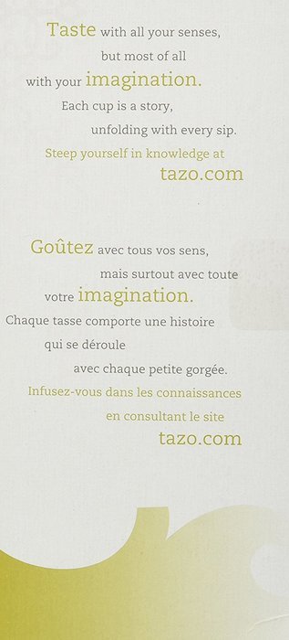 Tazo Organic Chai - 149904, Black Tea-24 Tea Bags-2.3oz/65g N6