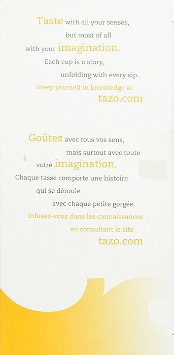 Tazo Organic Chai - 149904, Black Tea-24 Tea Bags-2.3oz/65g N9