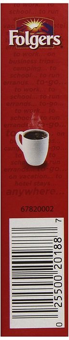 Folgers Classic Instant Coffee 7 Count Single Serve 12 Pack N2