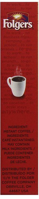 Folgers Classic Instant Coffee 7 Count Single Serve 12 Pack N3