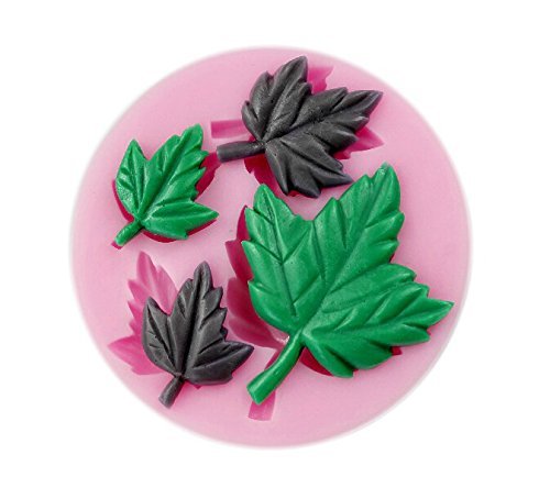 Autek Maple Leaves Fondant Soap Sugar Craft Cake Cookie Decorating Silicone Mold #145
