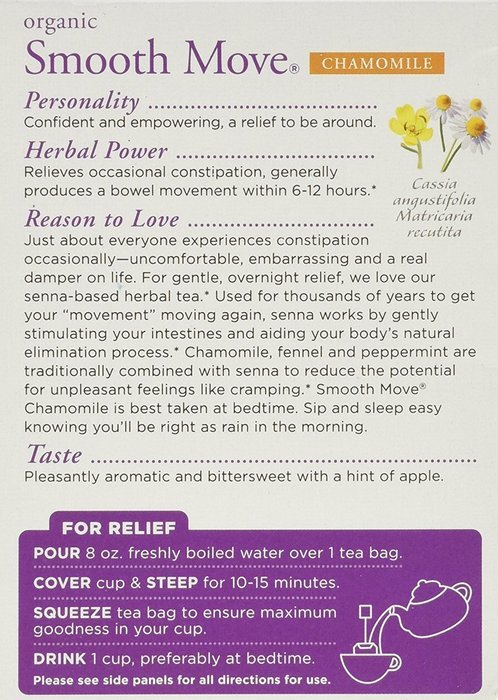 Traditional Medicinals Organic Smooth Move Chamomile 16 Ct N2