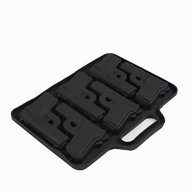 QINF Gun Shape Chocolate Mold Silicone Rubber Mould Ice LatticeFondant Cake Mold Tool N2