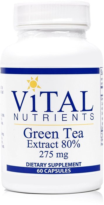 Vital Nutrients - Green Tea Extract 275 mg - Potent Antioxidant & Immune Enhancer - 120 Capsules N5