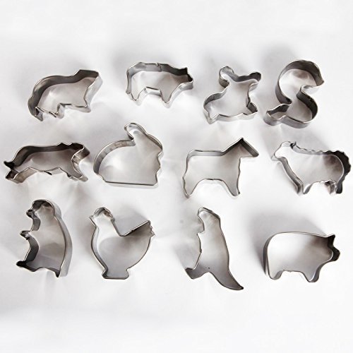 Great Value Twelve Animals Shaped Cake Mold Set