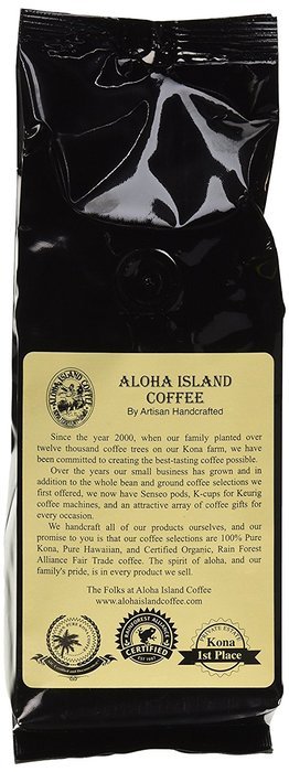 PLATINUM Light Roast, Kings Reserve Kona Hawaiian Coffee Blend, 8 Oz Ground N17