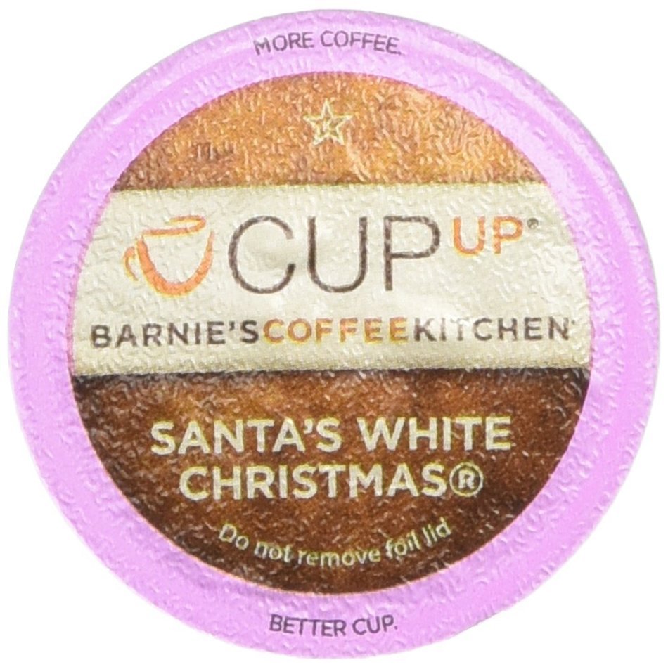 Barnie's CoffeeKitchen Santa's White Christmas Cup Up Single Serve, 10 Count