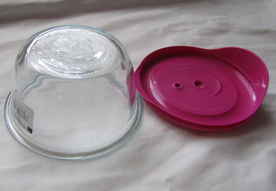 Pyrex Storage 1 2/3 Cup Round Dish, Clear with Vented Berry Lid N2