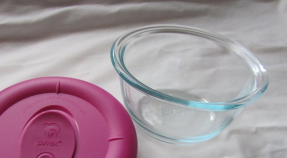 Pyrex Storage 1 2/3 Cup Round Dish, Clear with Vented Berry Lid N3