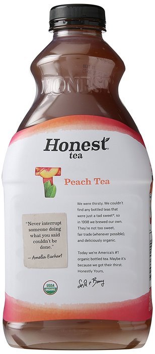 Honest Tea (Organic Peach Tea, 59-Ounce Bottle) N2
