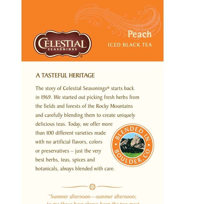 Celestial Seasonings Sweet Harvest Pumpkin Black Tea, 20 Count N35
