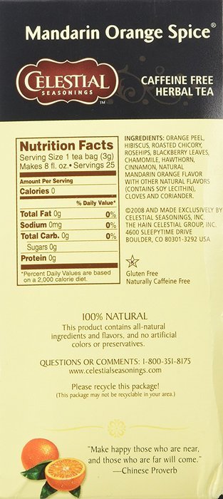 Celestial Seasonings Sweet Harvest Pumpkin Black Tea, 20 Count N40