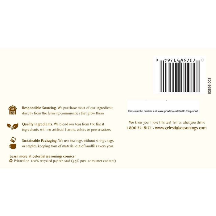 Celestial Seasonings Sweet Harvest Pumpkin Black Tea, 20 Count N63