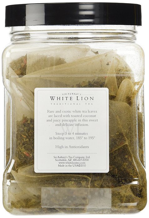 White Ambrosia Fine White Tea, 25 Sachets, White Lion Tea N2