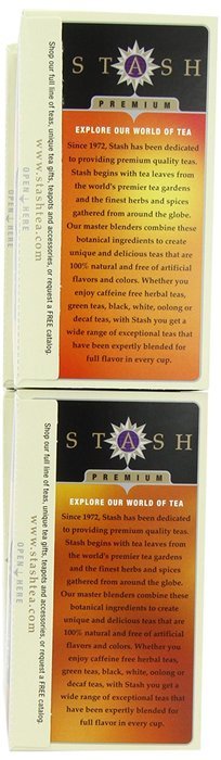 Stash Tea Black Tea Six Flavor Assortment, 18-20 Count Tea Bags in Foil (Pack of 6) N4