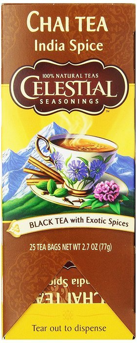 Celestial Seasonings India Spice Chai Tea, 25 Count (Pack of 6)