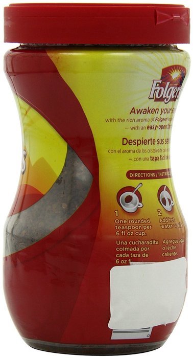 Folgers Classic Roast Instant Coffee, 8 Ounce (Pack of 3) N3