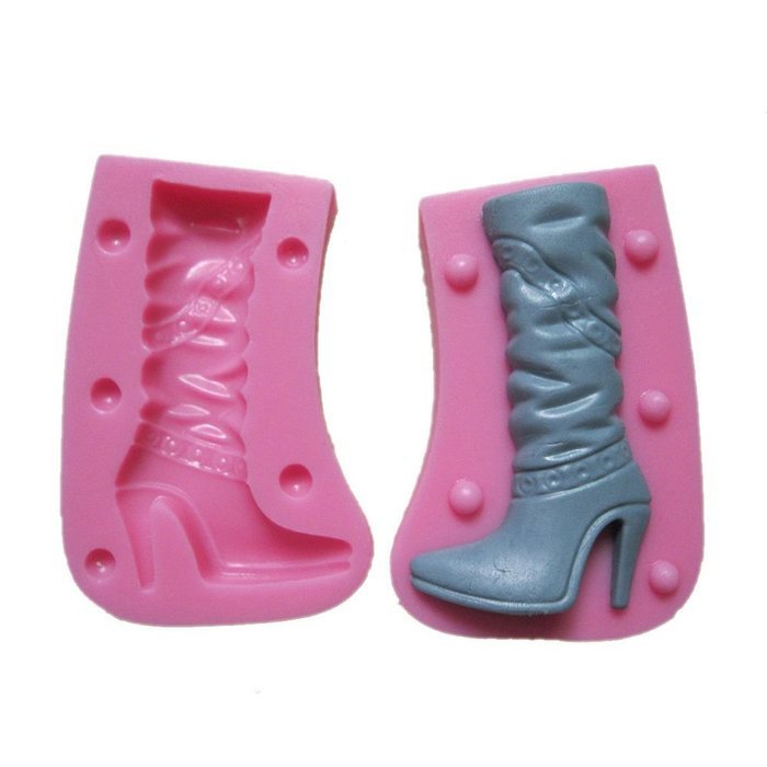 Yunko Tall Boots Stereo Silicone Fondant Chocolate Clay Mold 3d Cake Decorating Tools