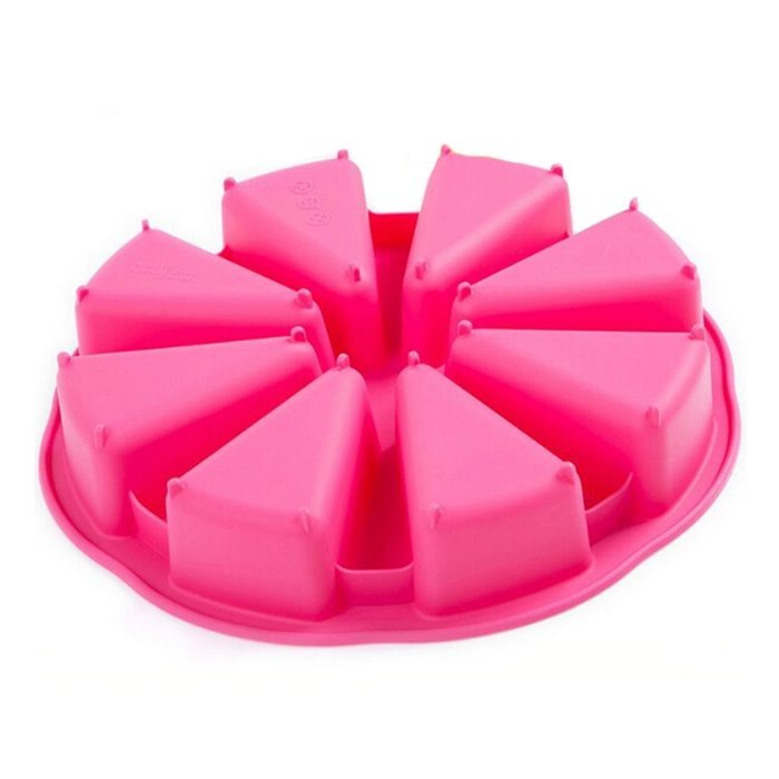 Eronde Food Grade Sofe Silicone DIY Baking Cake Pan Molds(Random Color) N4