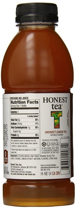 HONEST Tea, Brewed Organic Tea Variety Pack, 16.9 fl oz (Pack of 12) N15