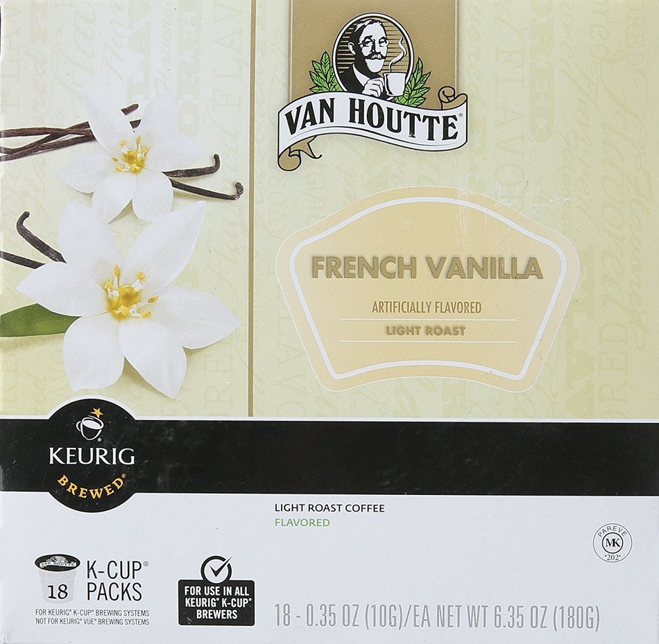 Van Houtte French Vanilla Coffee Keurig K Cups 18 Count