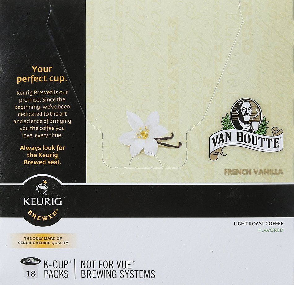 Van Houtte French Vanilla Coffee Keurig K Cups 18 Count N3