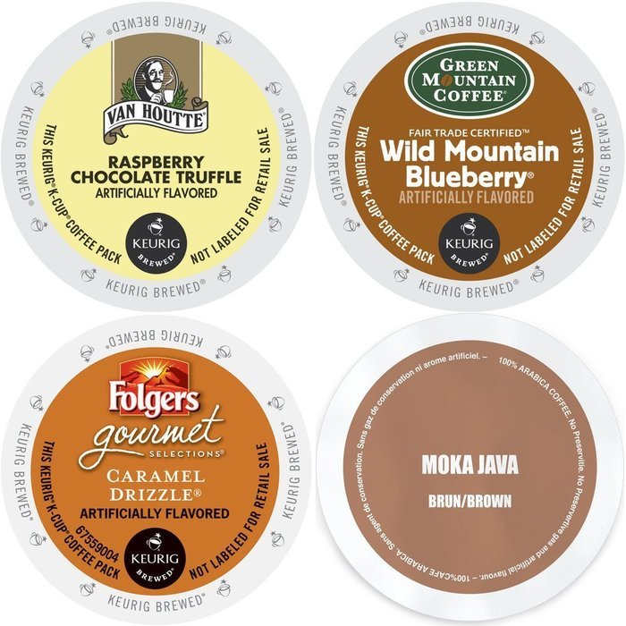 K-Cup Flavored Coffee Variety Pack, 96 Count Flavored Keurig 2.0 K Cup Sampler featuring Kahlua, Faro French Vanilla... N10