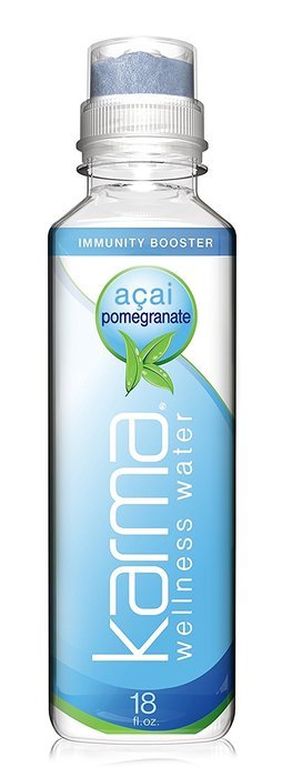 Karma Wellness Water, Passionfruit Green Tea, 18 Ounce (12 Count) N15