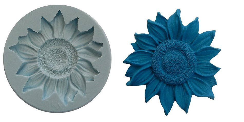 Silicone Molds Sunflower Cake Decorating Fondant Gompaste Supply M4868 By Ok Molds