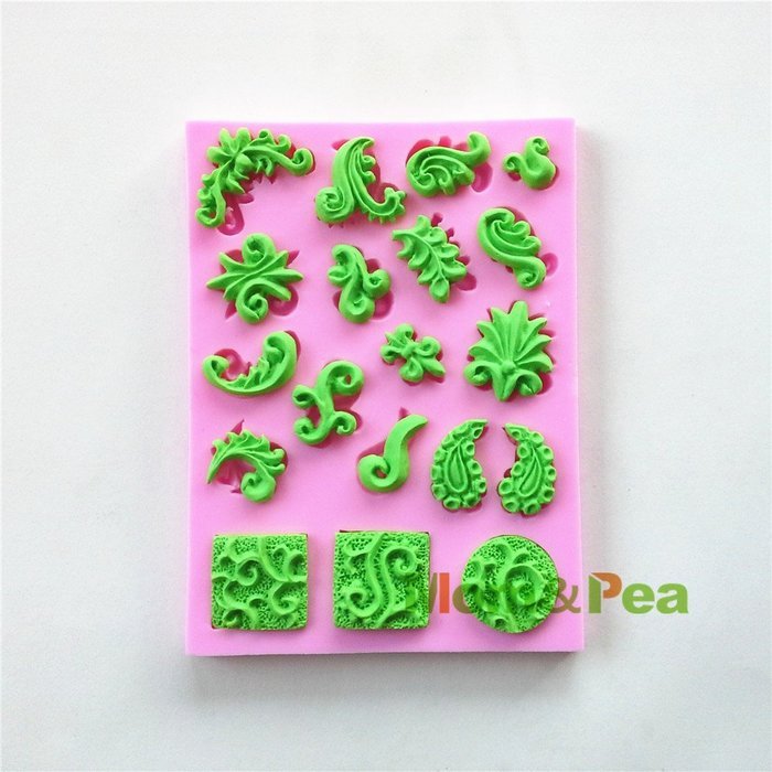 Mom&pea 0535 Decorations Shaped Silicone Mould for Fondant Cake Sugar Paste Cake Decoration 3d Cake Toppers Mold...