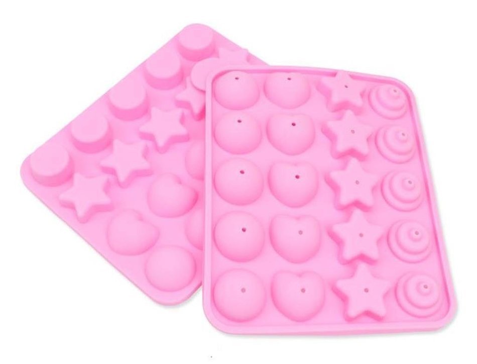 La Tartelette Silicone Cake Mold Cake Pop Mold, Assorted Shapes