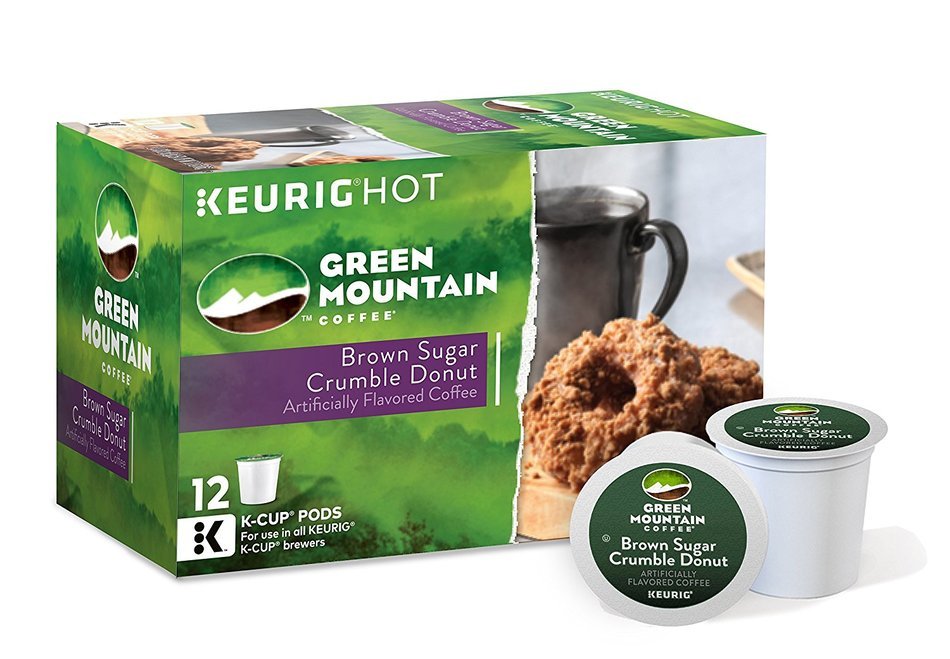 Green Mountain Coffee Brown Sugar Crumble Donut, Keurig K-Cups,12 Count, (Pack of 6)