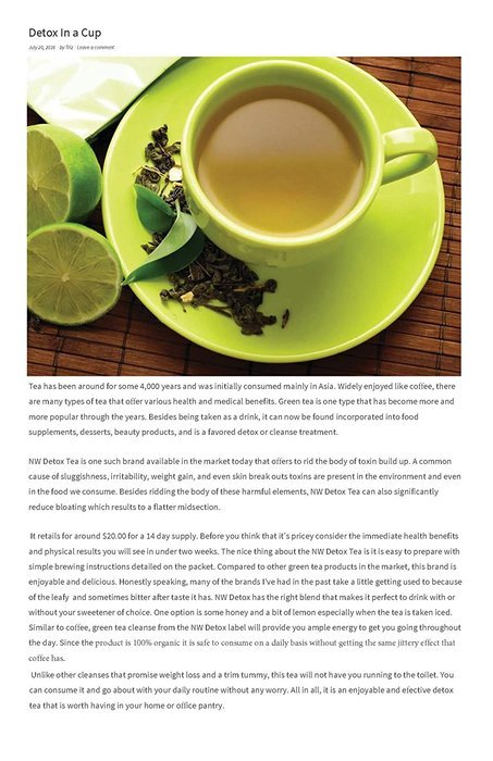 NW Detox Tea 14 Day &ndash; Natural Weight Lose Tea | Iaso Tea | Flat Tummy Tea | 100% Organic Premium Cleansing Tea... N5